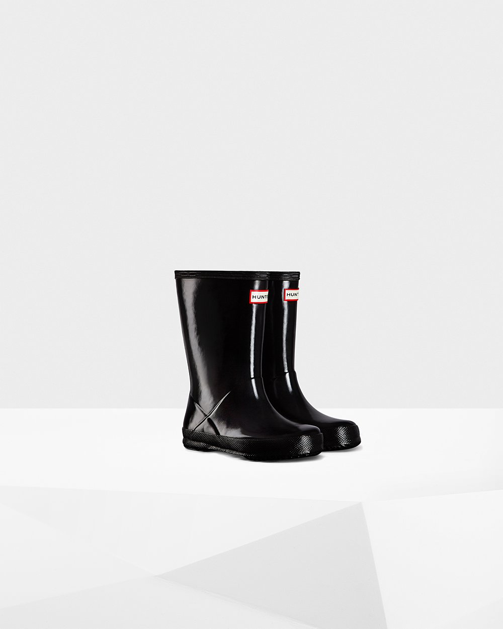 Kids Hunter Original First Classic Gloss - Rain Boots Black - 3920-CWODN